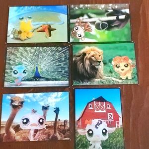 Vtg Littlest petshop postcards